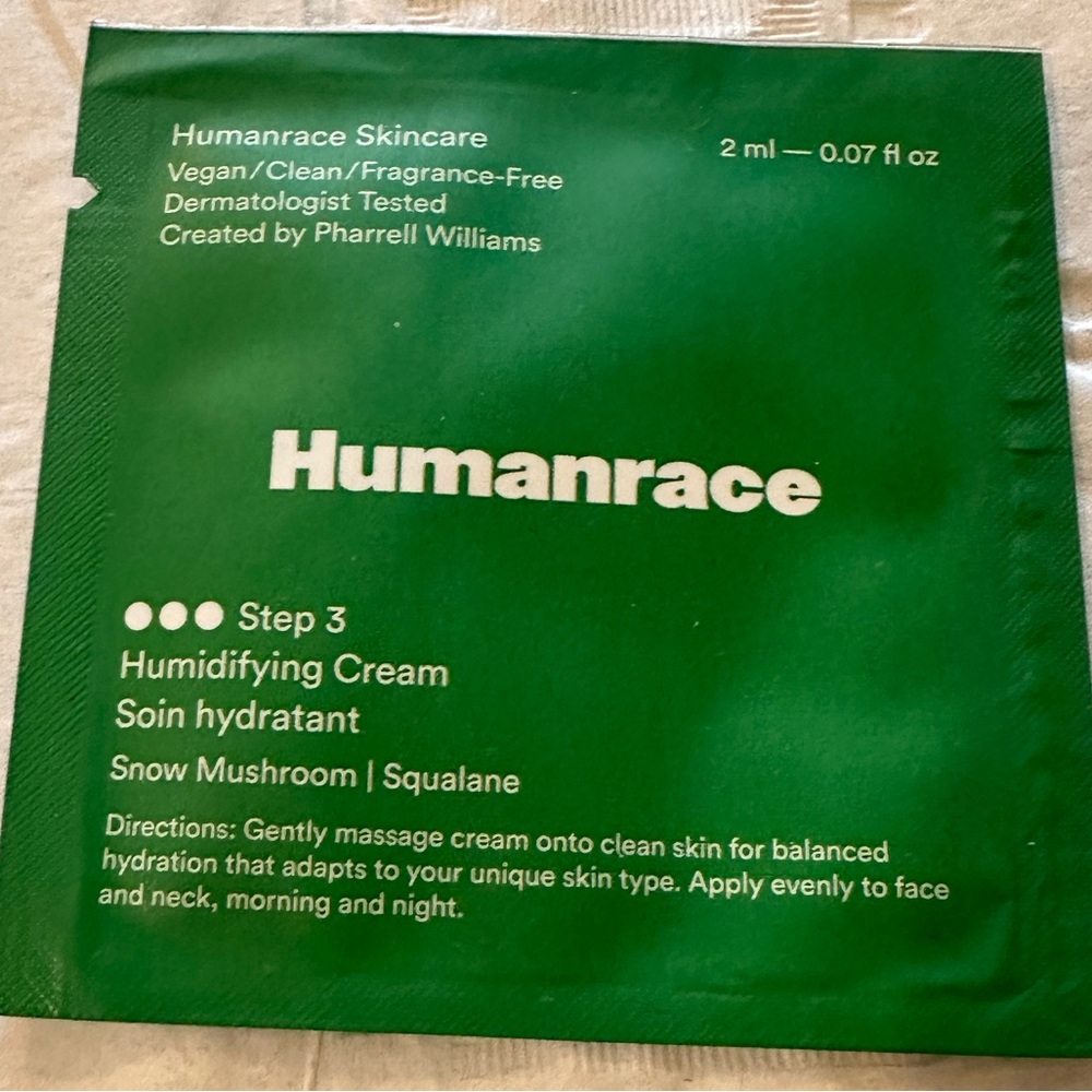Humanrace Humidifying Cream‎ Sachet 2ML - 0.07 fl oz